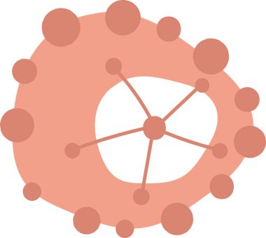 Soyut Çiçek Başlığı Vektör İllüstrasyonu