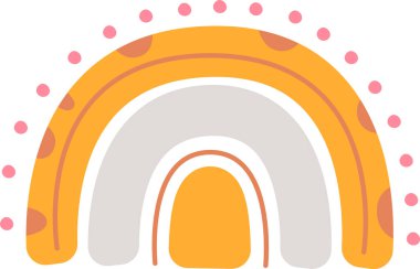 Gökkuşağı Çizim Vektörü İllüstrasyonu