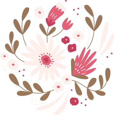 Çiçek Desenli Çember Vektör ResimleriComment