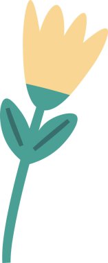 Çiçek Bitkisi Çekim Vektörü İllüstrasyonu