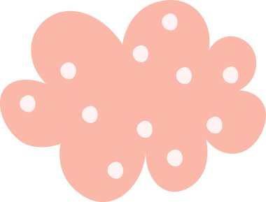 Gökyüzü Bulutu Simgesi Vektör İllüstrasyonu