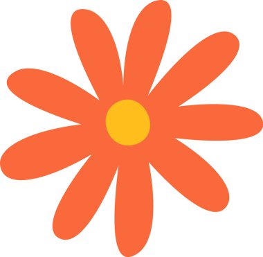 Çiçek baş simgesi Vektör İllüstrasyonu