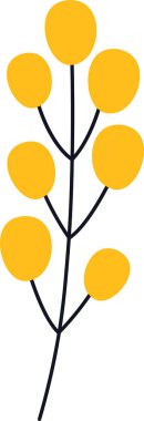 Böğürtlen Vektörü İllüstrasyonlu Şube