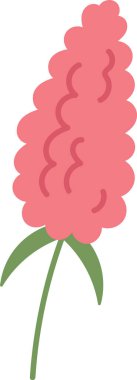 Tropikal Çiçek Bitki Vektörü İllüstrasyonu