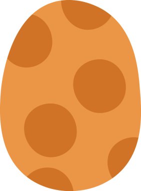 Noktalı Desen Vektör İllüstrasyonlu Paskalya Yumurtası