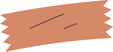 Washi Teyp Parça Vektörü İllüstrasyonu