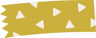 Washi Teyp Parçası Üçgen Vektör İllüstrasyonu