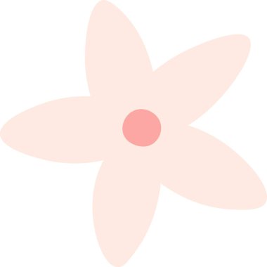 Çiçek Bitkisi Baş Vektör İllüstrasyonu