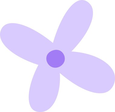 Çiçek Bitkisi Baş Vektör İllüstrasyonu