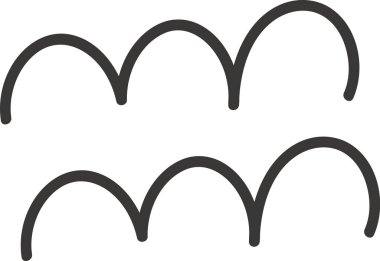 Soyut Dalgalı Desen Vektör İllüstrasyonu