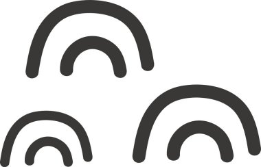 Soyut Gökkuşağı Desen Vektör İllüstrasyonu