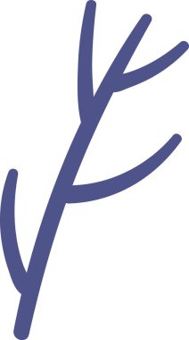 Ağaç dalı Çocuksu Vektör İllüstrasyonu