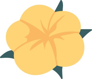 Çiçek Başlı Bitki Vektörü İllüstrasyonu