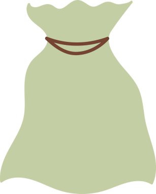 Kumaş Torbası Simge Vektörü İllüstrasyonu