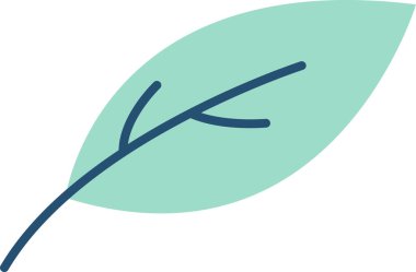 ağaç yaprağı ikonu vektör illüstrasyonu