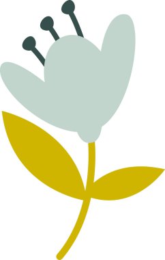 Bahar Çiçeği Bitki Vektörü İllüstrasyonu