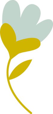 Bahar Çiçeği Bitki Vektörü İllüstrasyonu