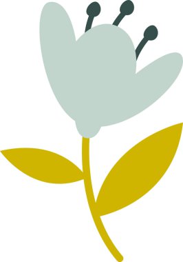 Bahar Çiçeği Bitki Vektörü İllüstrasyonu