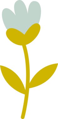 Bahar Çiçeği Bitki Vektörü İllüstrasyonu