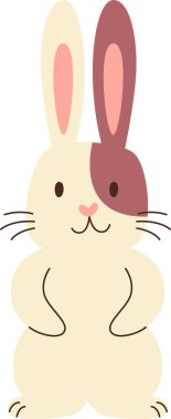 Tavşan Hayvan Çocuk Vektörü İllüstrasyonu
