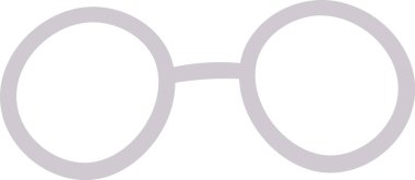 Gözlüklü Retro Vektör İllüstrasyonu