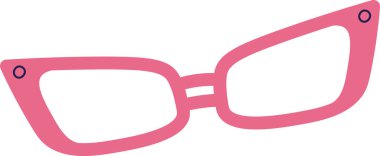 Gözlüklü Retro Vektör İllüstrasyonu