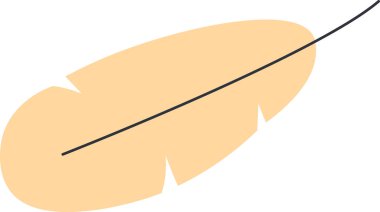 kuş tüyü ikon vektör illüstrasyonu