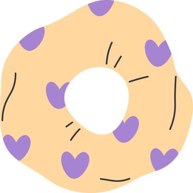 Sprunchie Saç Elastik Vektör İllüstrasyonu