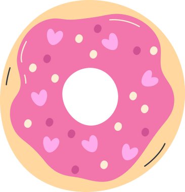 Tatlı Çörek Pastanesi Vektör İllüstrasyonu