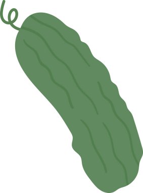 Salatalık Sebze Ürün Vektörü İllüstrasyonu