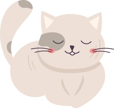 Yalancı Kedi Hayvan Vektörü İllüstrasyonu