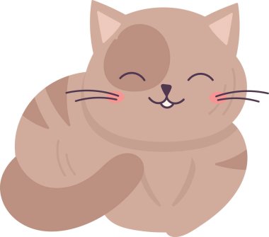 Yalancı Kedi Hayvan Vektörü İllüstrasyonu