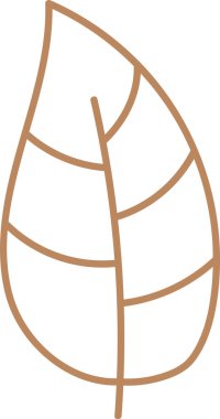 Ağaç Yaprağı Özet Vektör Çizimi