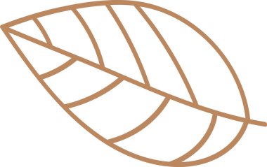 Ağaç Yaprağı Özet Vektör Çizimi