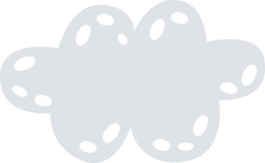 Gökyüzü Bulutu Simgesi Vektör İllüstrasyonu