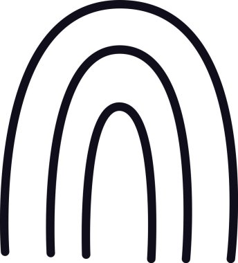 Gökkuşağı Ana Hattı Kalıp Vektörü ResmiComment