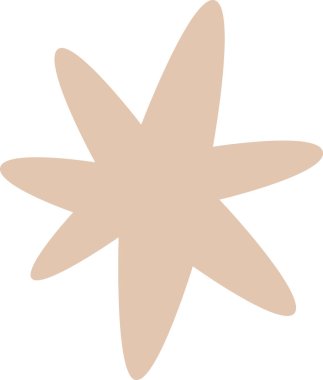 Yıldız Şekli Silüet Vektör İllüstrasyonu