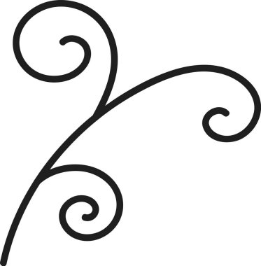 Ağaç Dalları Çizim Vektörü İllüstrasyonu