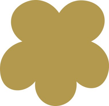 Çiçek Başlı Siluet Vektör İllüstrasyonu