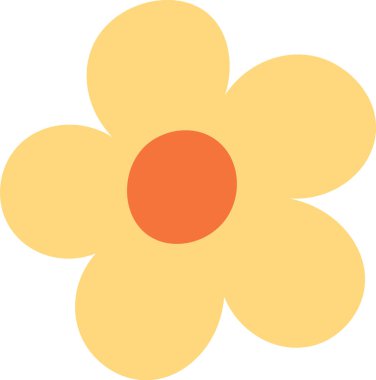 Çiçek baş simgesi Vektör İllüstrasyonu