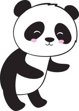 Panda Hayvanı Vektör İllüstrasyonu