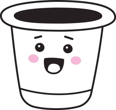 Ot Karakteri Doodle Vektör İllüstrasyonu