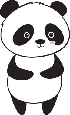 Panda Hayvanı Vektör İllüstrasyonu