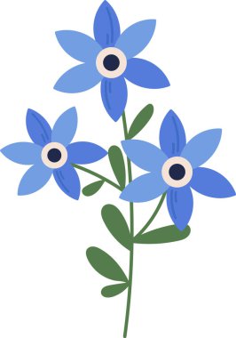 Çiçek Vektör İllüstrasyonlu Şube