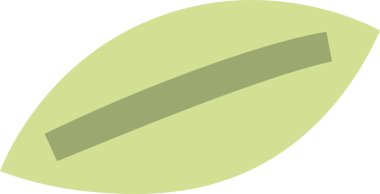 ağaç yaprağı ikonu vektör illüstrasyonu