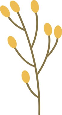 Böğürtlen Vektörü İllüstrasyonlu Şube