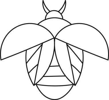 Böcek Uçan Böcek Sıralı Vektör İllüstrasyonu