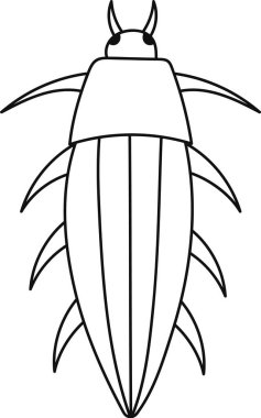 Böcek Sıralı Vektör İllüstrasyonu