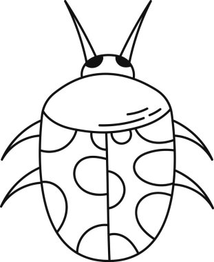 Böcek Uçan Böcek Sıralı Vektör İllüstrasyonu