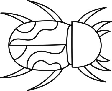 Böcek Sıralı Vektör İllüstrasyonu